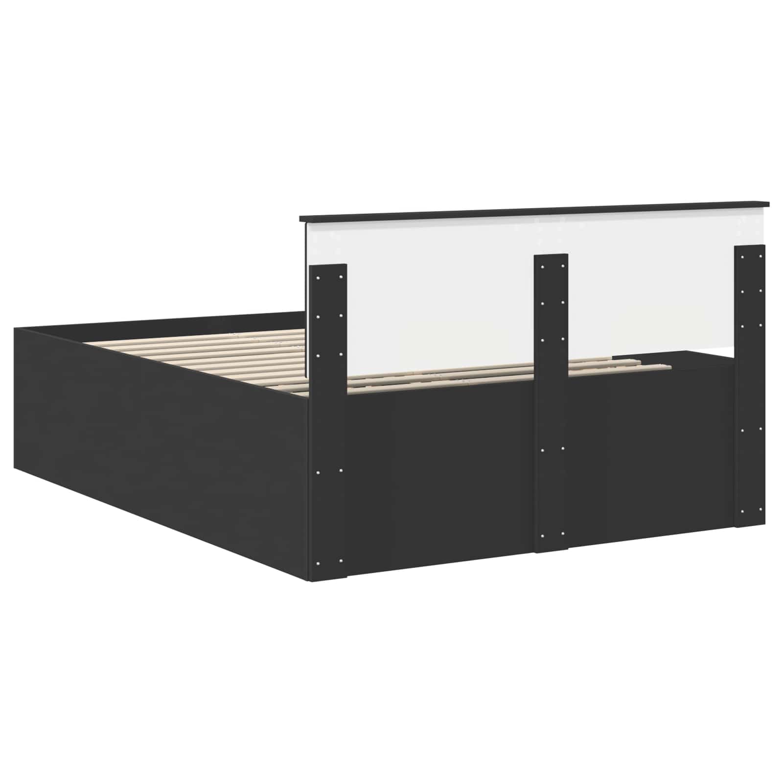 Krevetna konstrukcija Crna 140 x 190 cm Konstruirano drvo