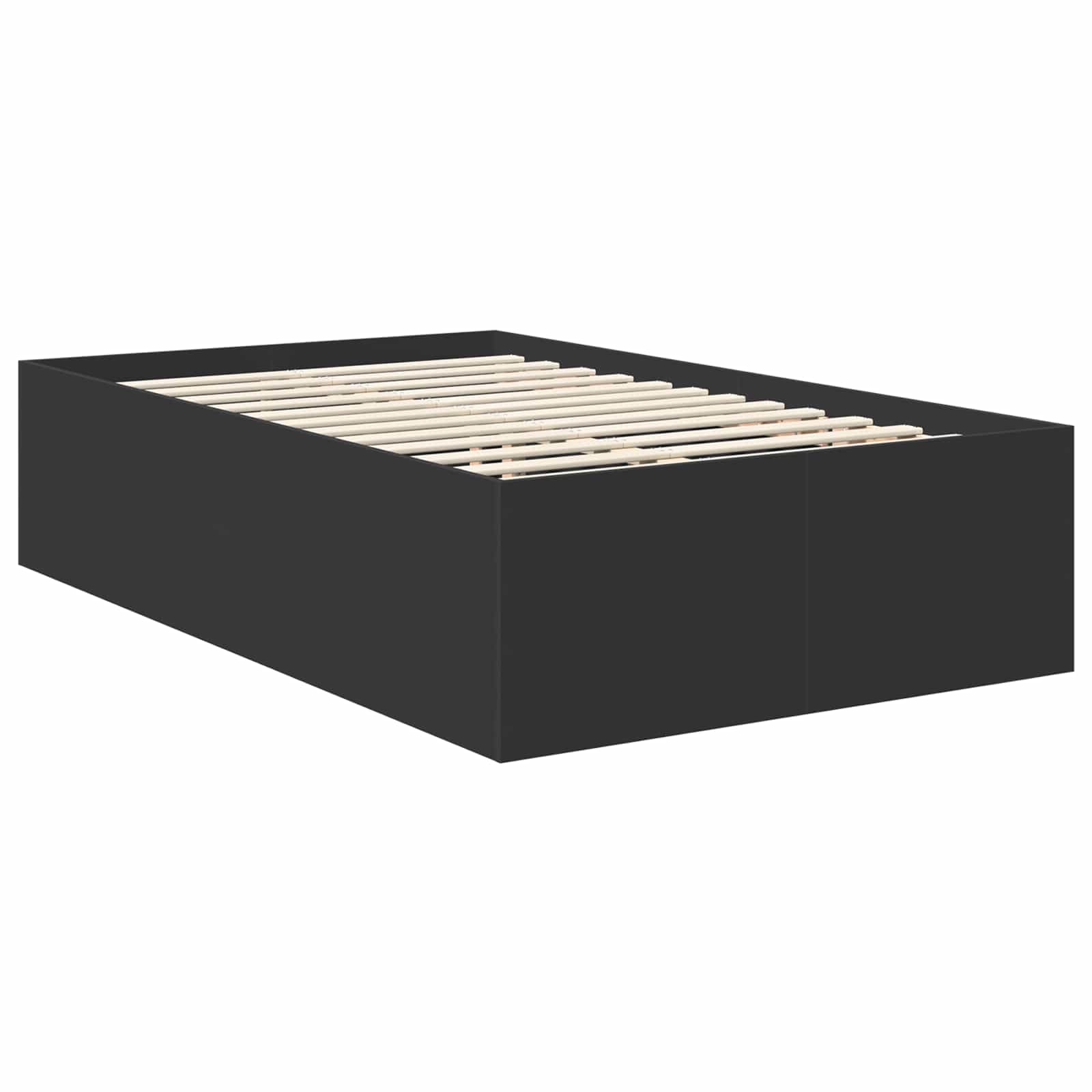 Krevetna konstrukcija Crna 120 x 200 cm Konstruirano drvo