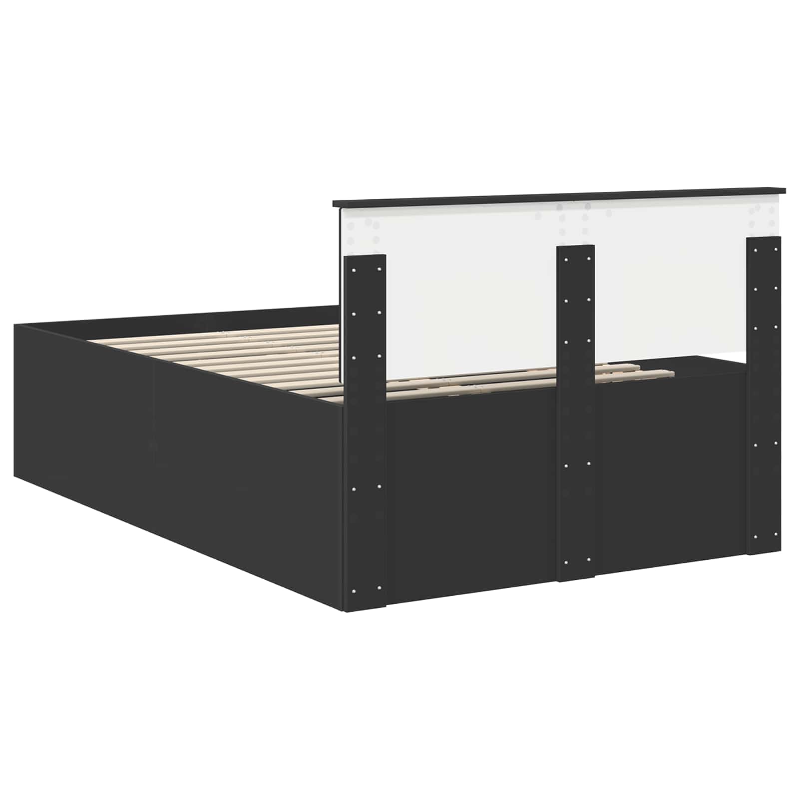 Krevetna konstrukcija Crna 120 x 200 cm Konstruirano drvo