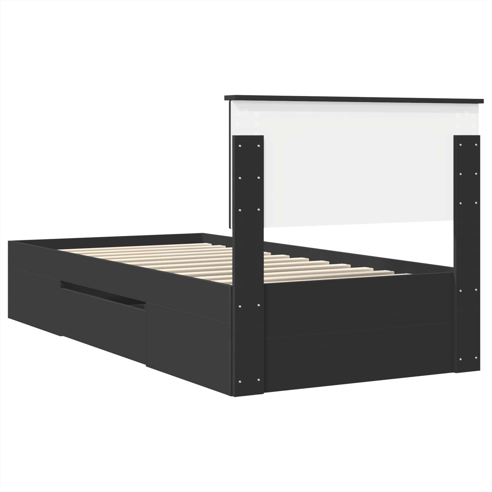 Krevetna konstrukcija Crna 80 x 200 cm Konstruirano drvo