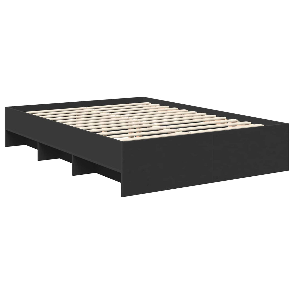 Krevetna konstrukcija Crna 150 x 200 cm Konstruirano drvo