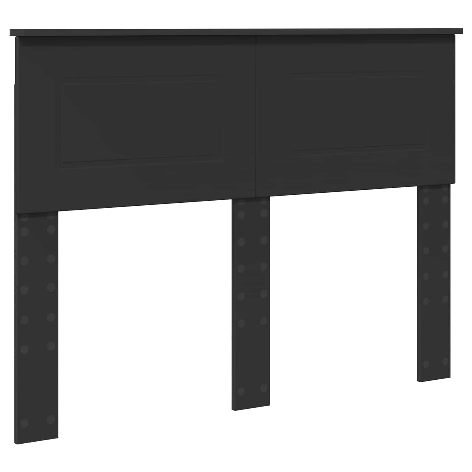 Krevetna konstrukcija Crna 137 x 203 cm Konstruirano drvo