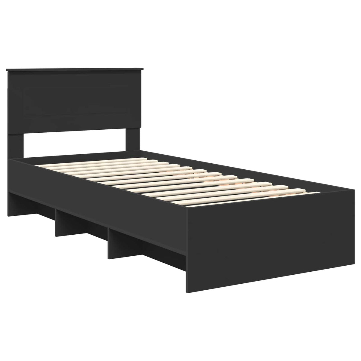 Krevetna konstrukcija Crna 80 x 200 cm Konstruirano drvo
