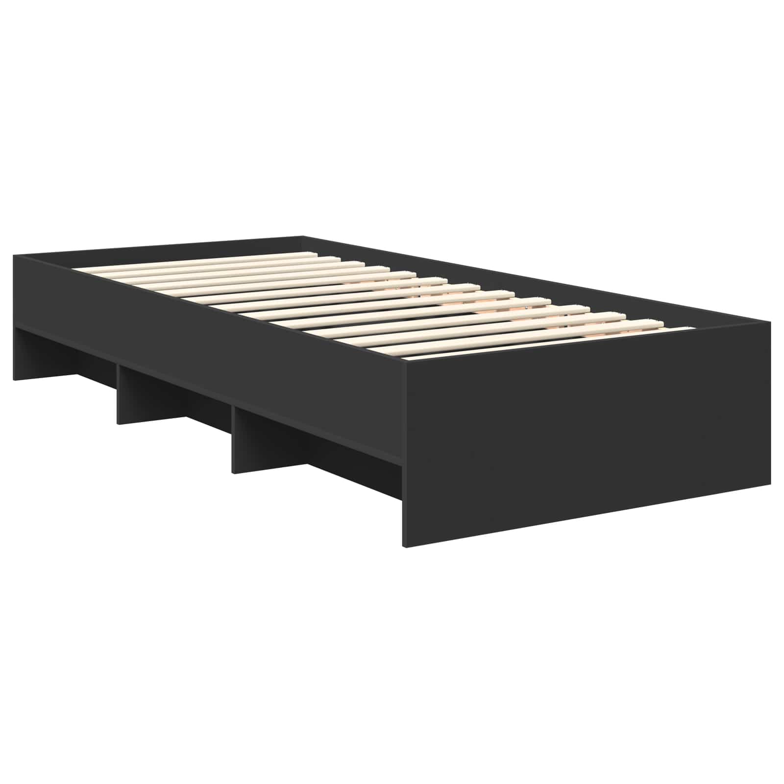 Krevetna konstrukcija Crna 80 x 200 cm Konstruirano drvo