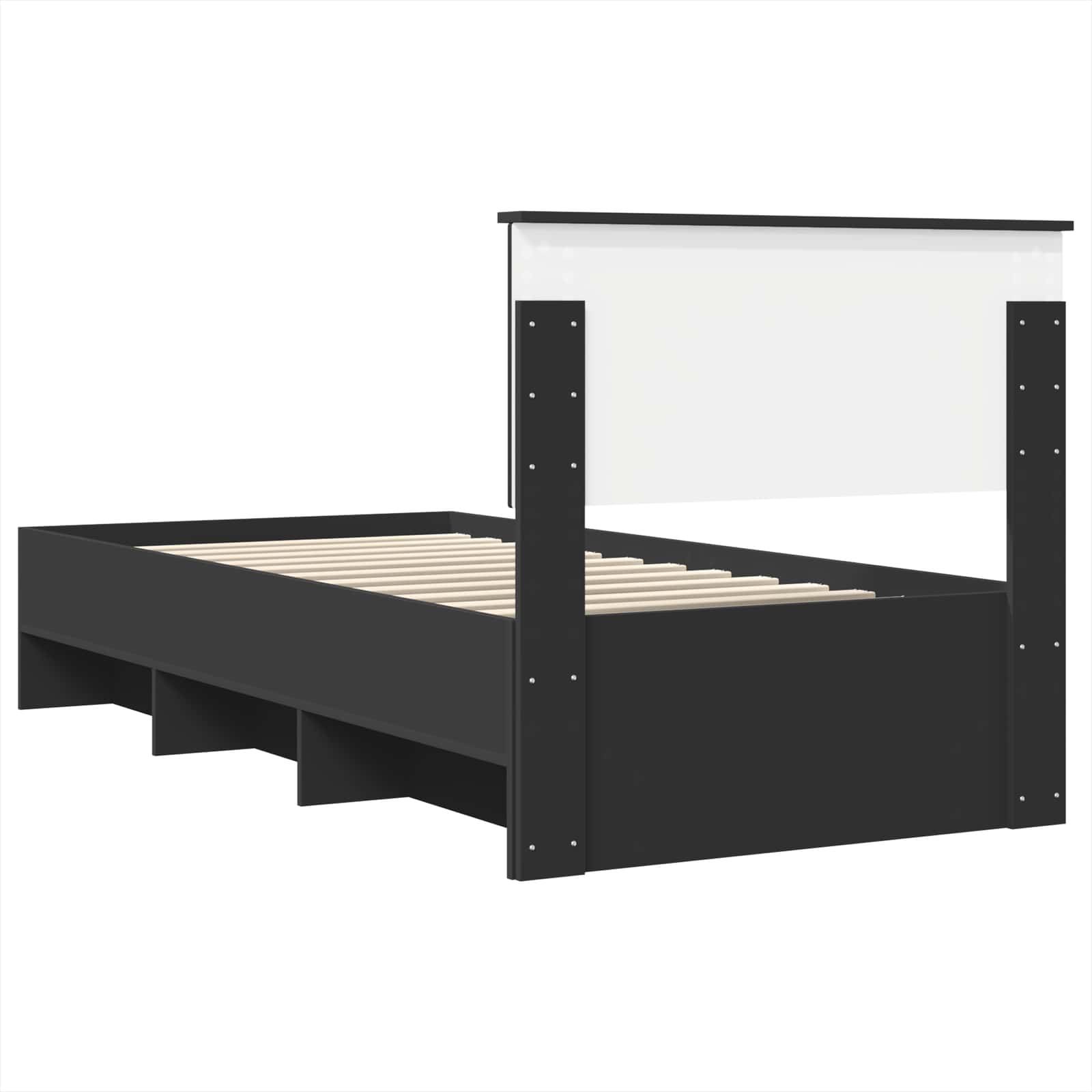 Krevetna konstrukcija Crna 80 x 200 cm Konstruirano drvo