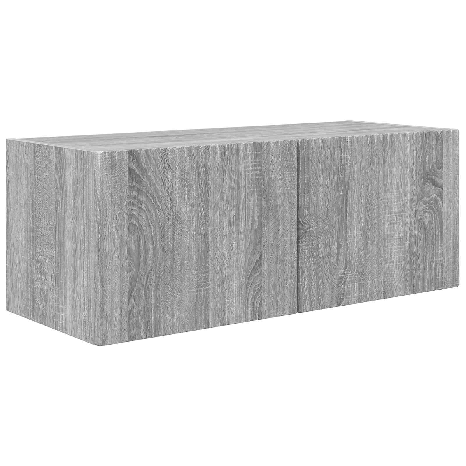 Set zidnog ormarića za TV 4 pcs Siva Sonoma Konstruirano drvo