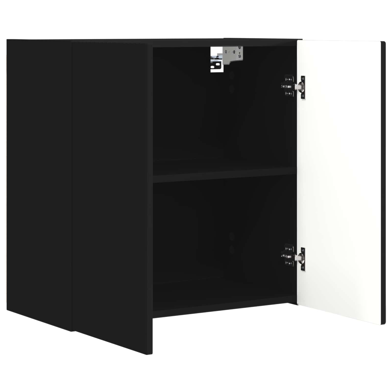 Set zidnog ormarića za TV Zidne 6 pcs Crna