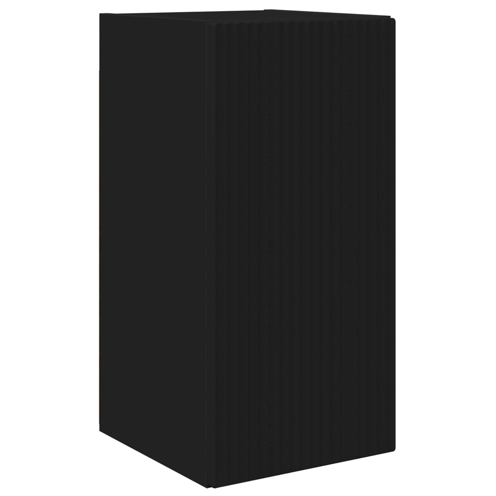 Set TV komoda Zidne 2 pcs Crna Konstruirano drvo