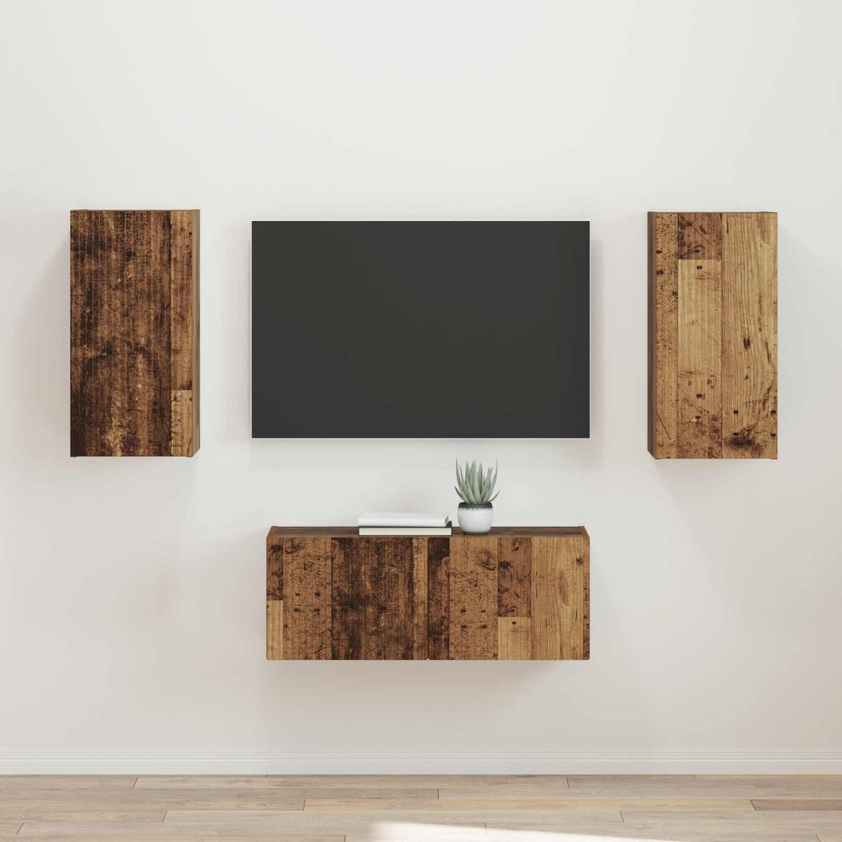 Set TV komoda 2 kom. Staro drvo Smeđa 78,5 x 31 x 30 cm