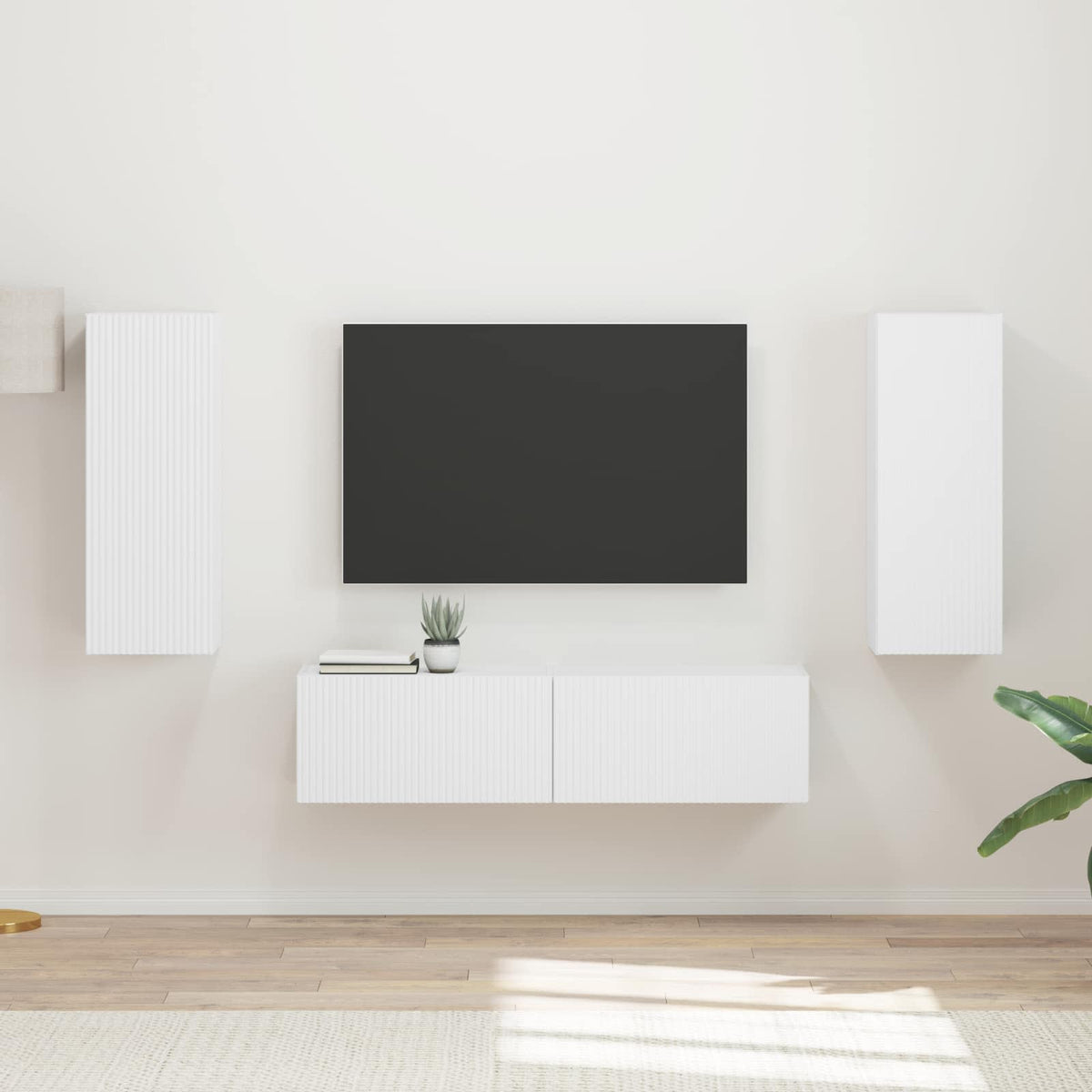 Set TV komoda Zidne 2 pcs Konstruirano drvo