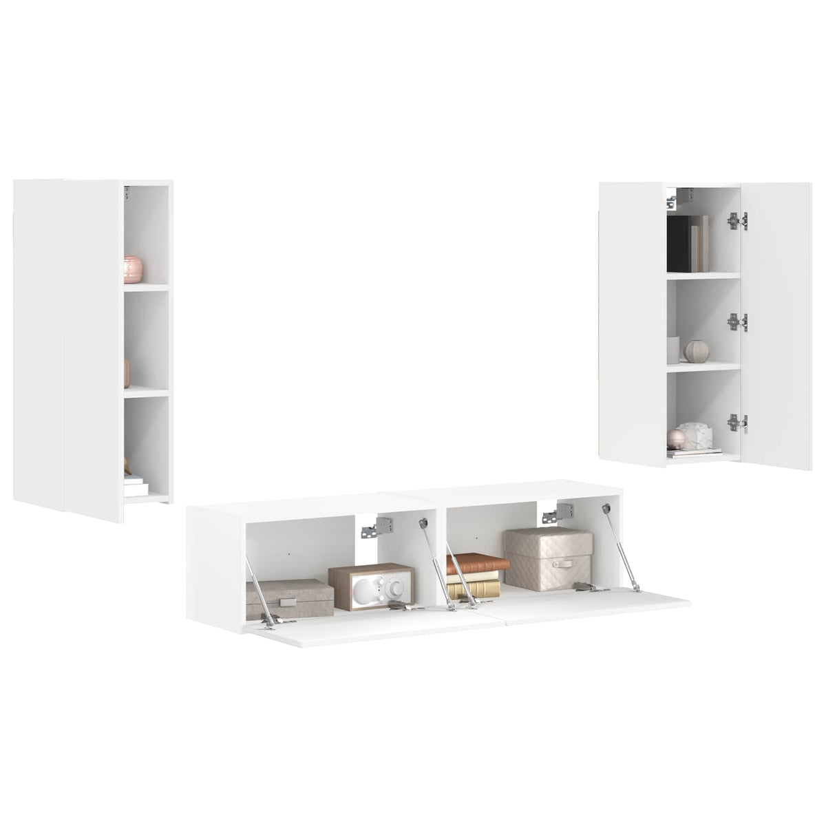 Set TV komoda Zidne 2 pcs Konstruirano drvo