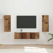 Set TV komoda 2 kom. Staro drvo Smeđa 30 x 31 x 80 cm