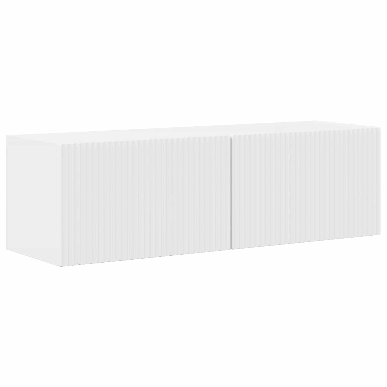 Set TV komoda Zidne 3 pcs Visoki sjaj bijela Konstruirano drvo