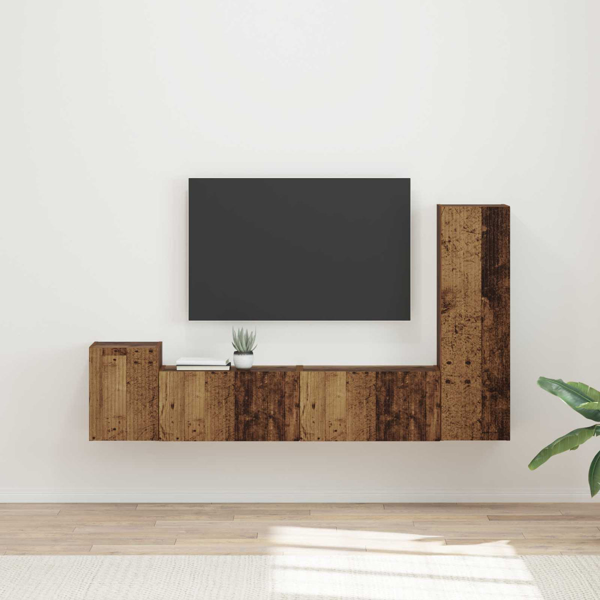 Set TV komoda Zidne 4 pcs Konstruirano drvo