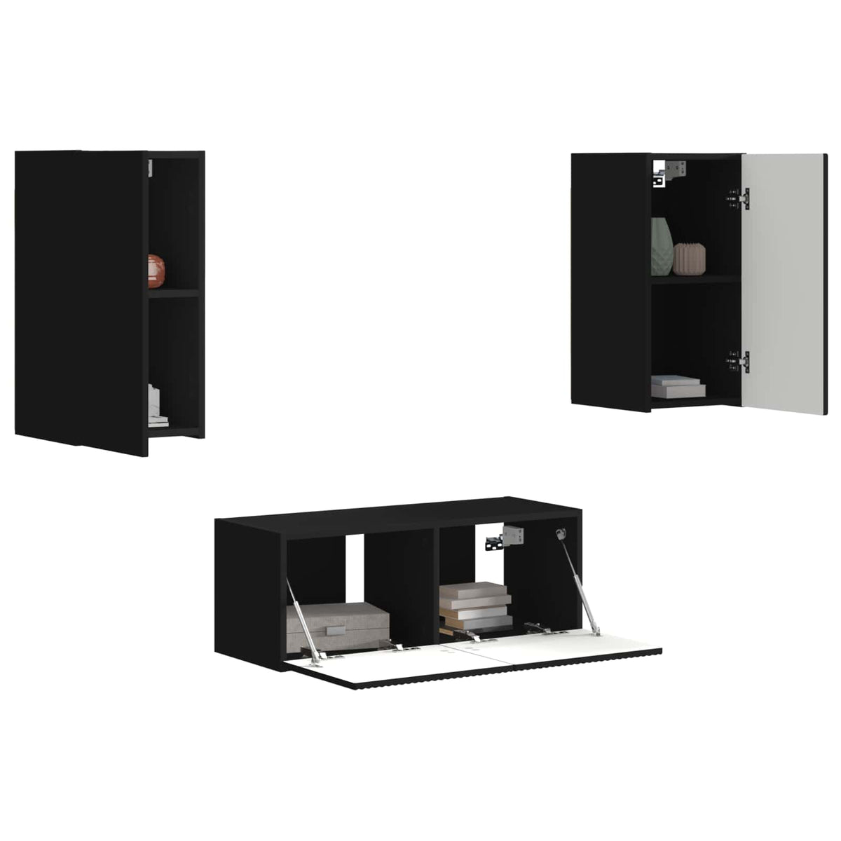 Set TV komoda Zidne 6 pcs Konstruirano drvo