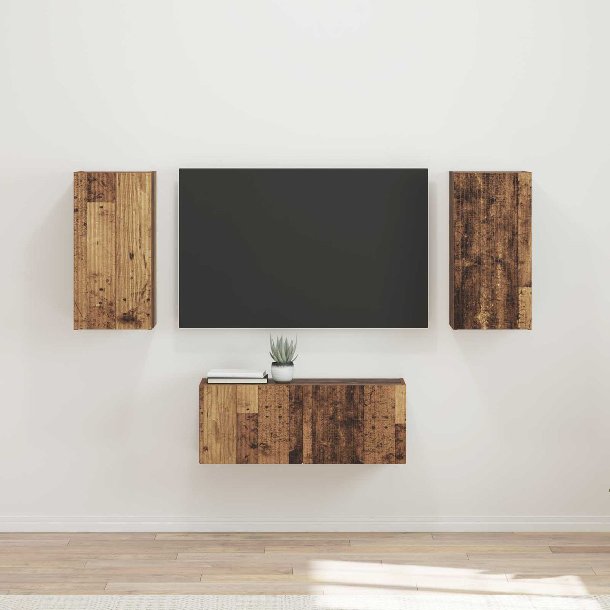 Set TV komoda Zidne 6 pcs Konstruirano drvo