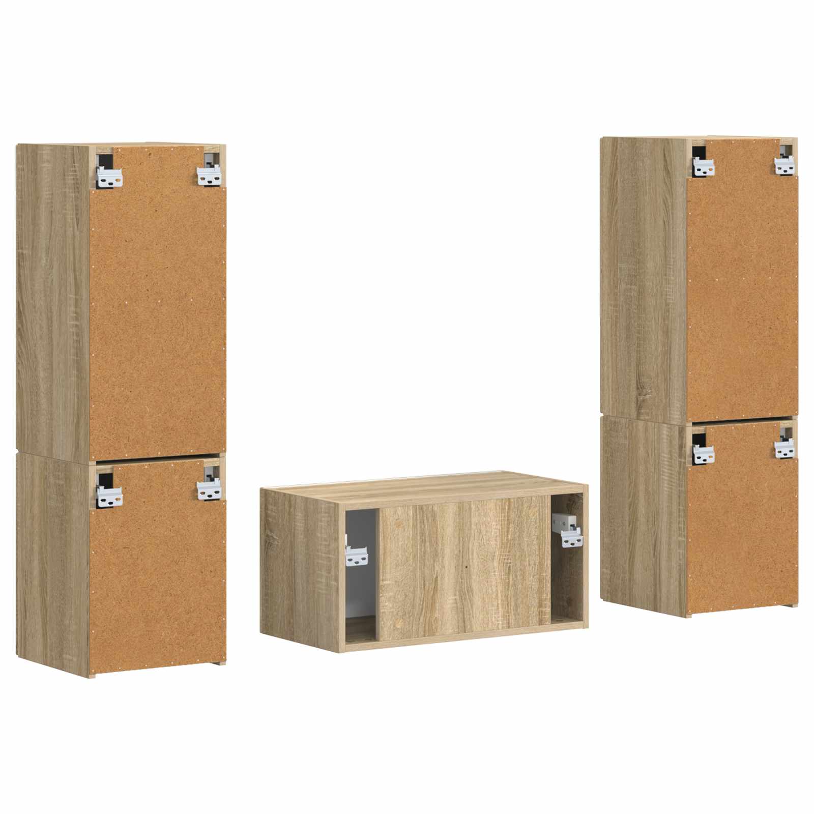 Set TV komoda 5 pcs Sonoma hrast Konstruirano drvo