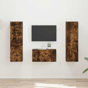 Set TV komoda 5 pcs Dimljeni hrast Konstruirano drvo
