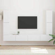 Set TV komoda 8 pcs Bijelo Konstruirano drvo