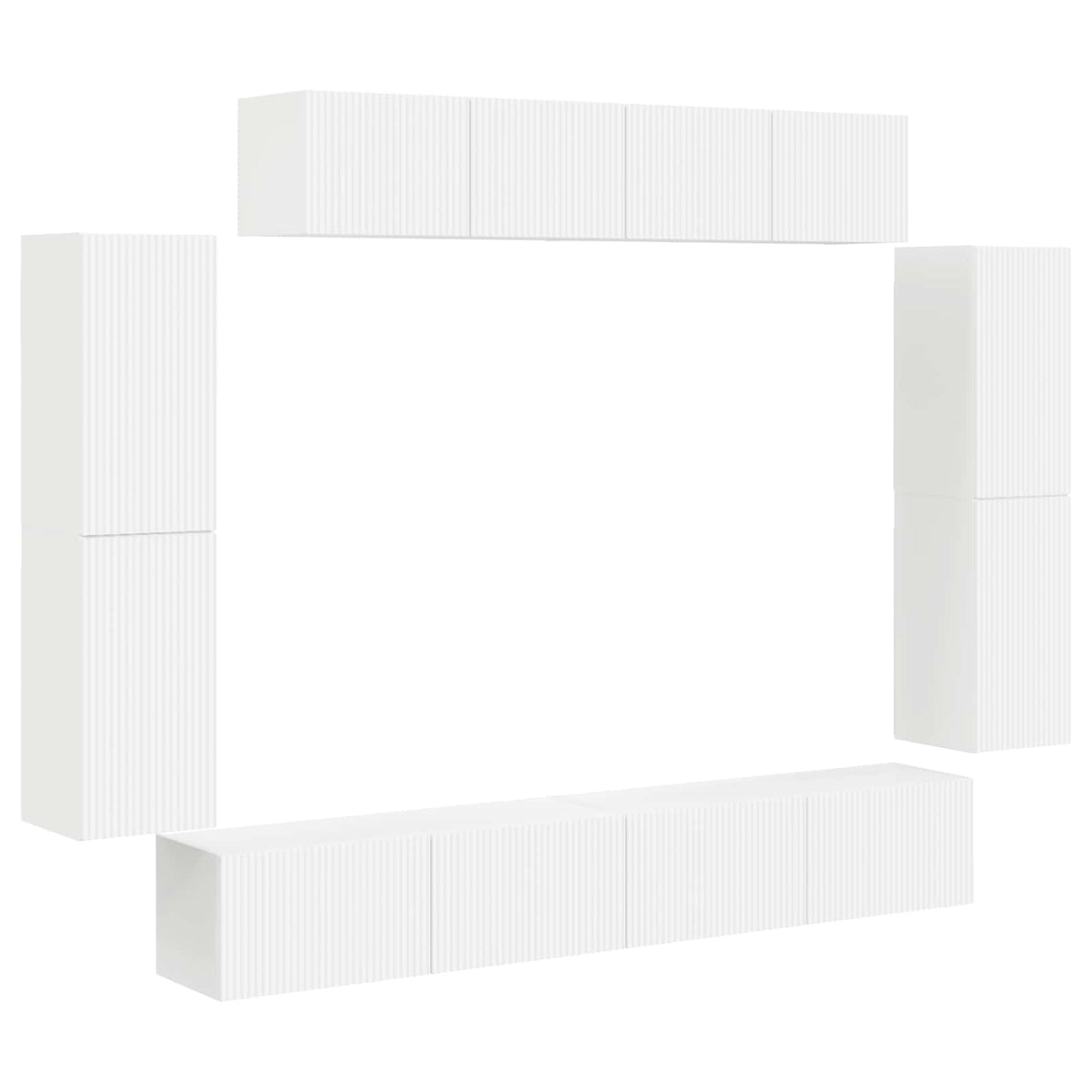 TV ormar 8 pcs Bijelo
