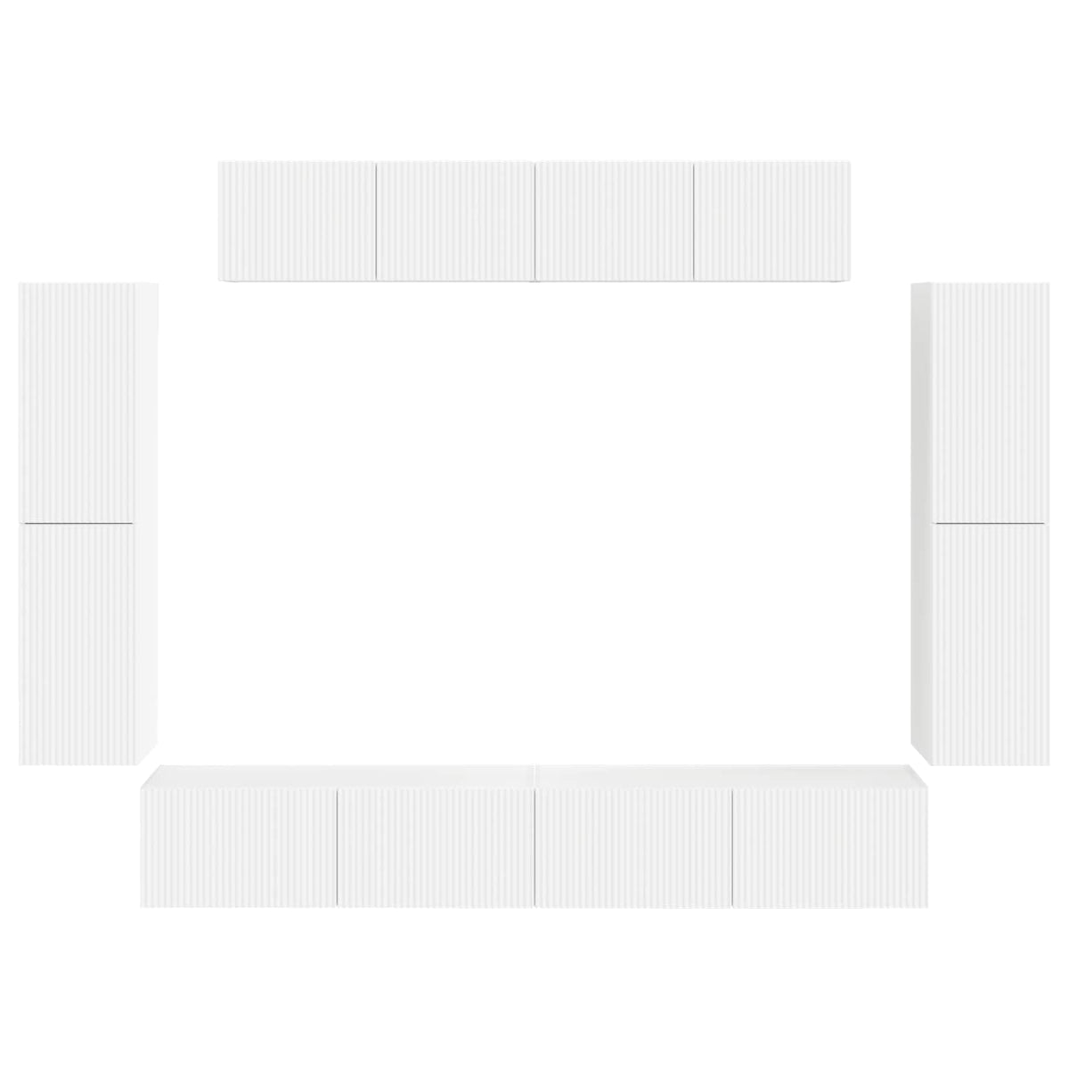 TV ormar 8 pcs Bijelo