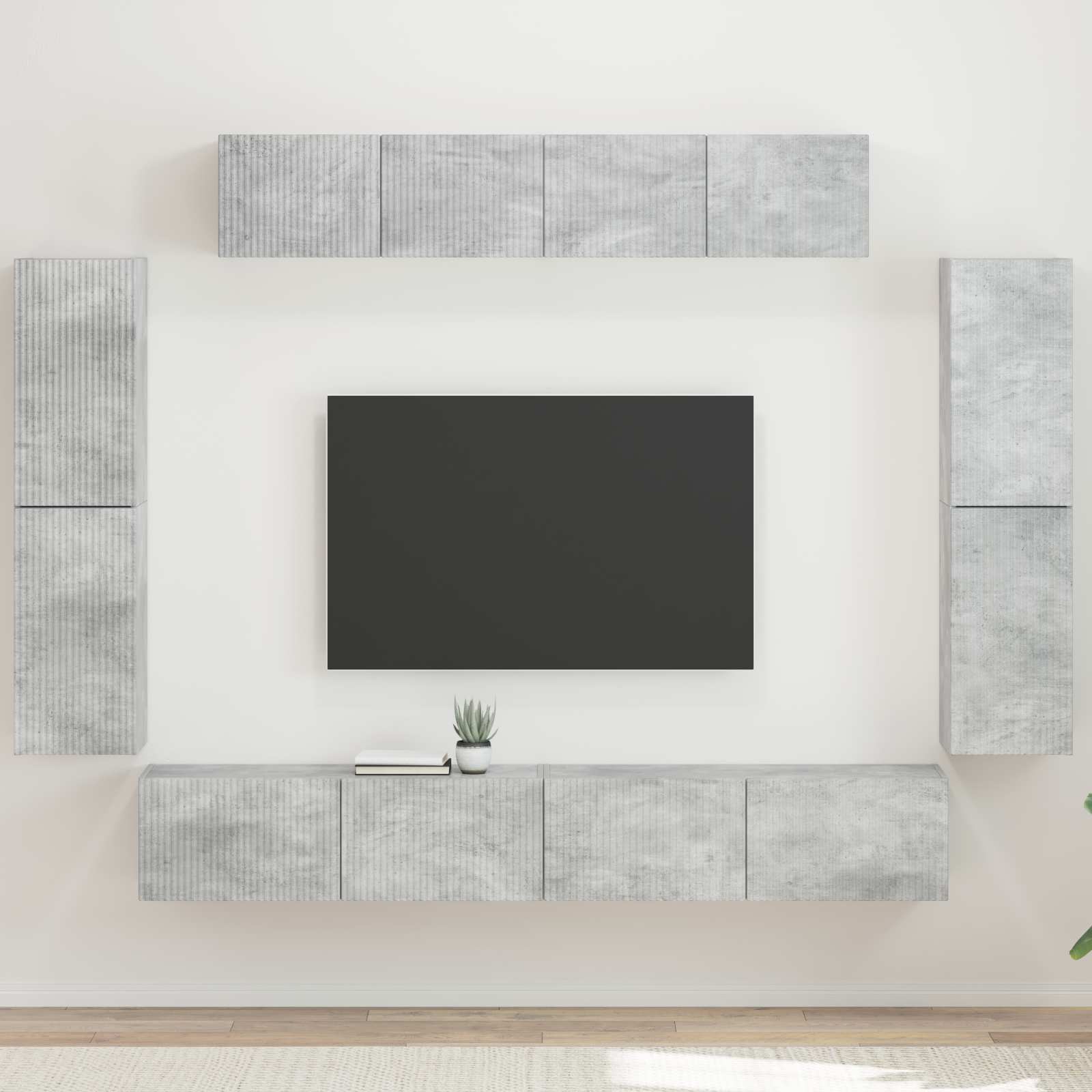 TV ormar 8 pcs Betonski sivi