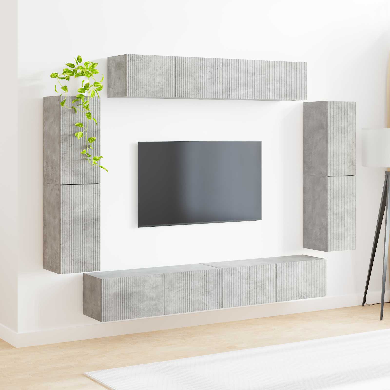 TV ormar 8 pcs Betonski sivi