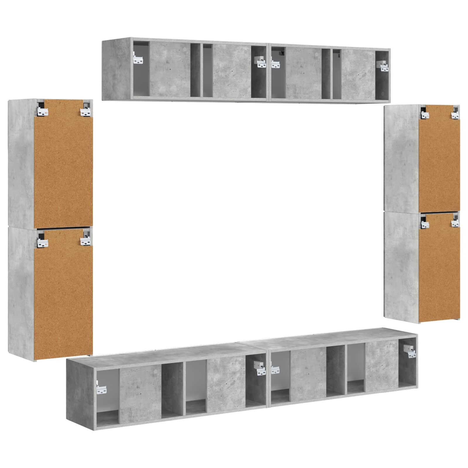TV ormar 8 pcs Betonski sivi