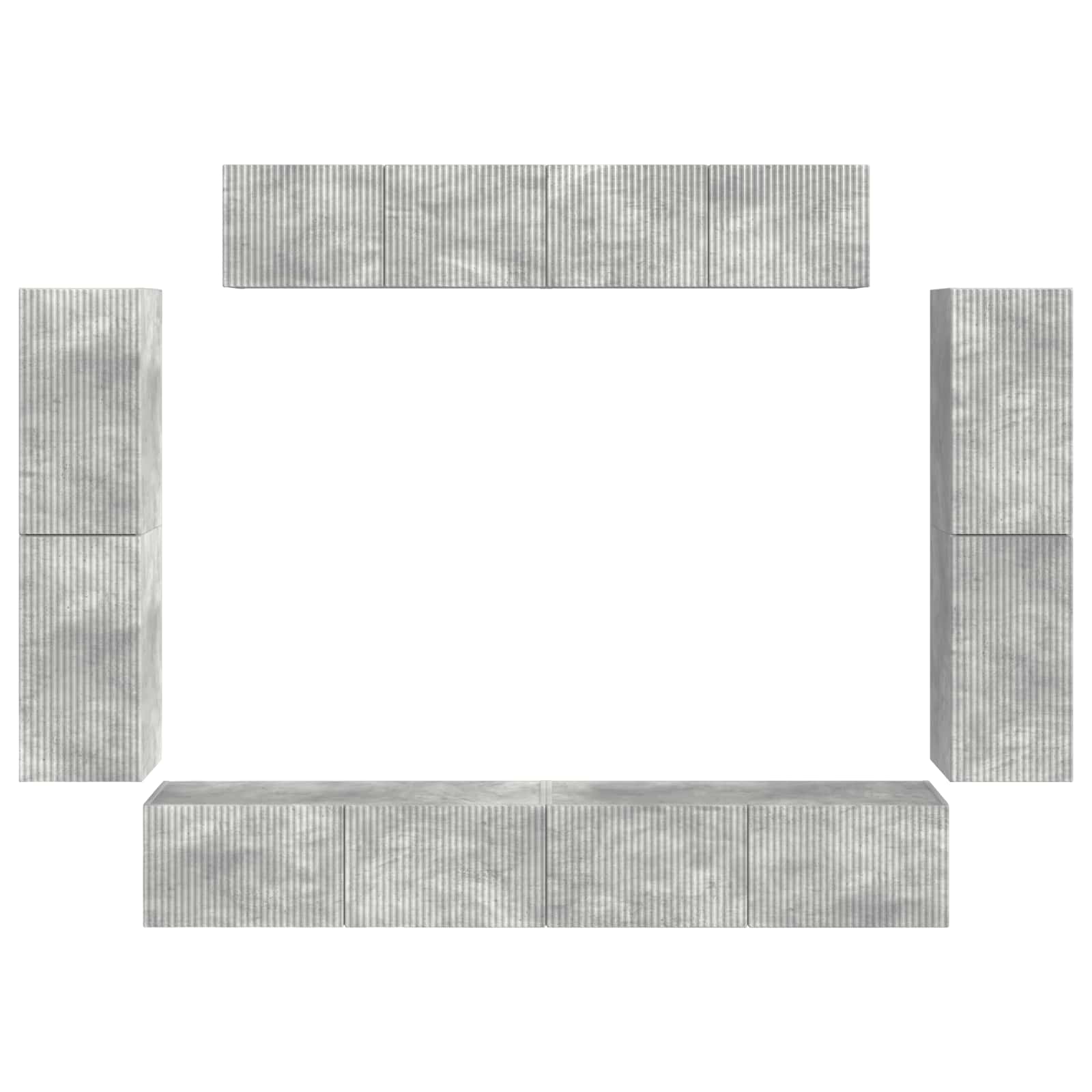 TV ormar 8 pcs Betonski sivi