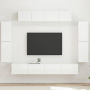 TV ormar 8 pcs Visoki sjaj bijela