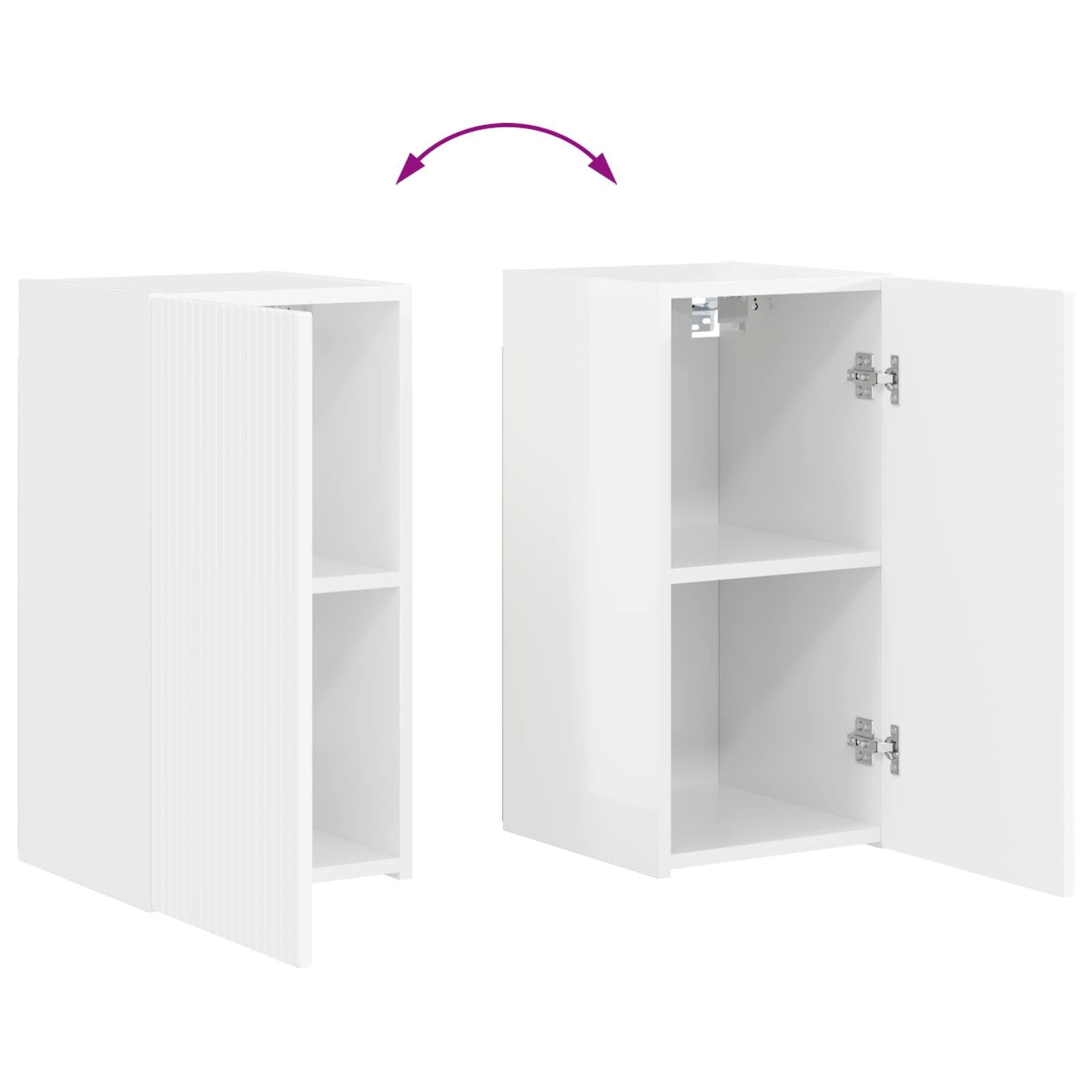 TV ormar 8 pcs Visoki sjaj bijela