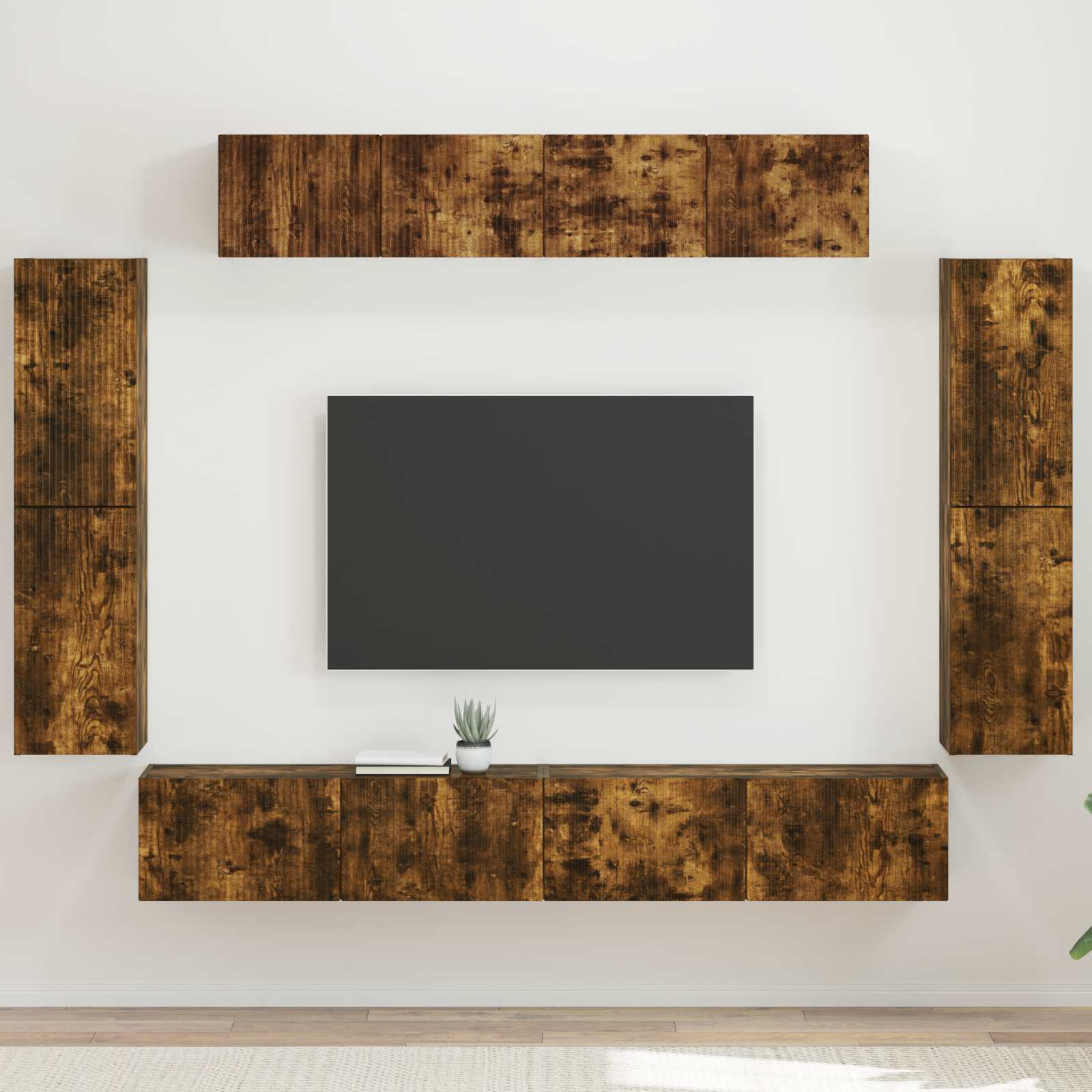 TV ormar 8 pcs Dimljeni hrast