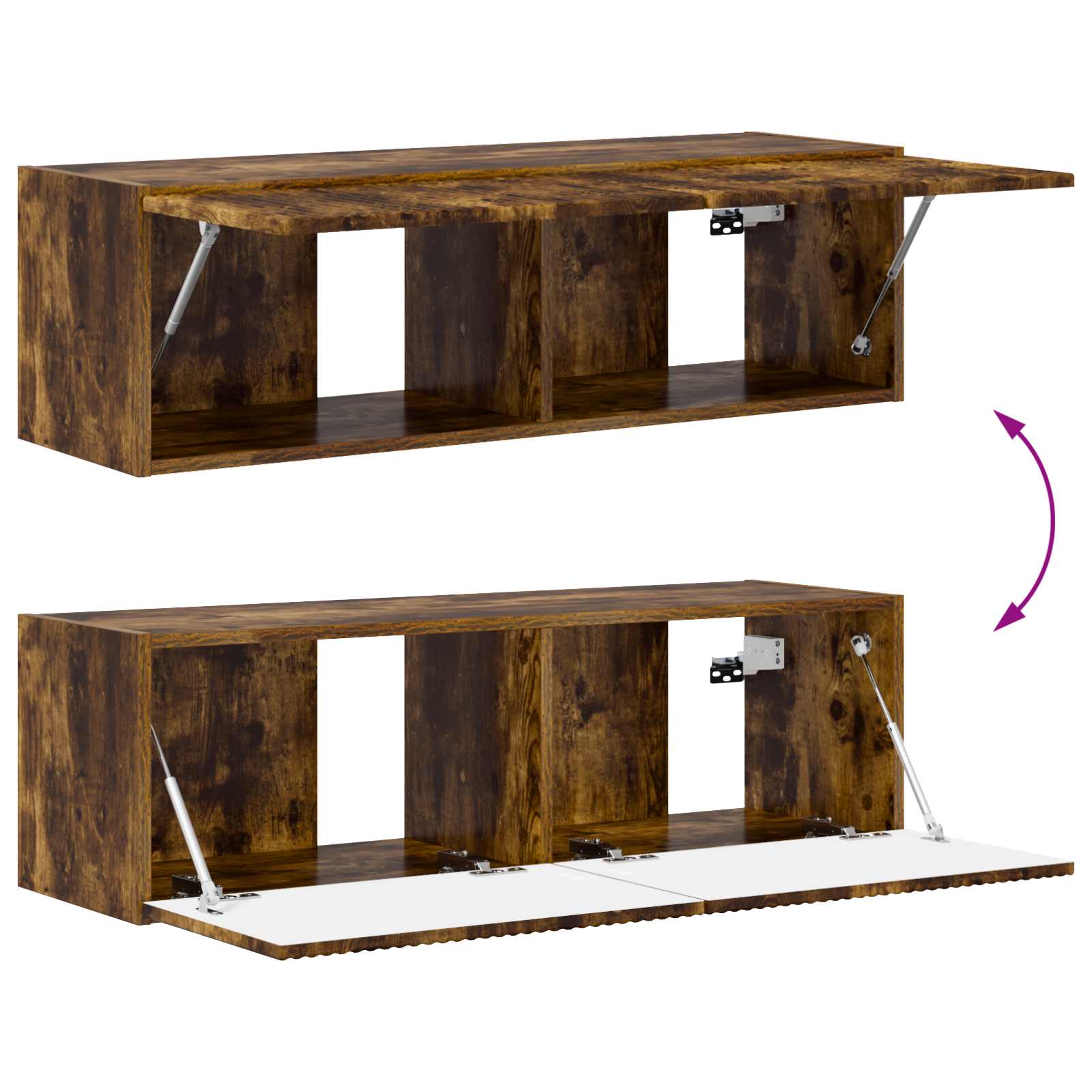 TV ormar 8 pcs Dimljeni hrast