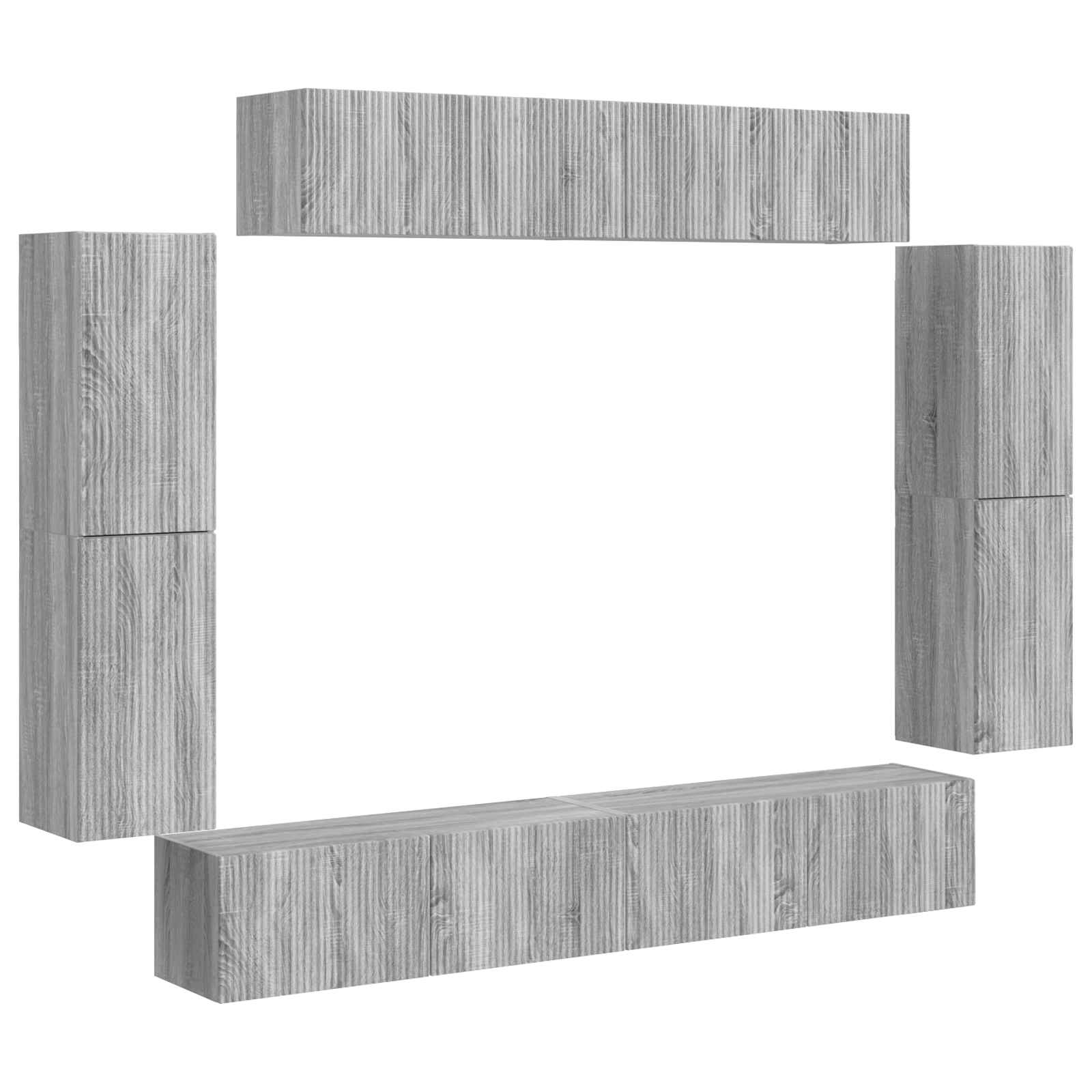 TV ormar 8 pcs Siva Sonoma