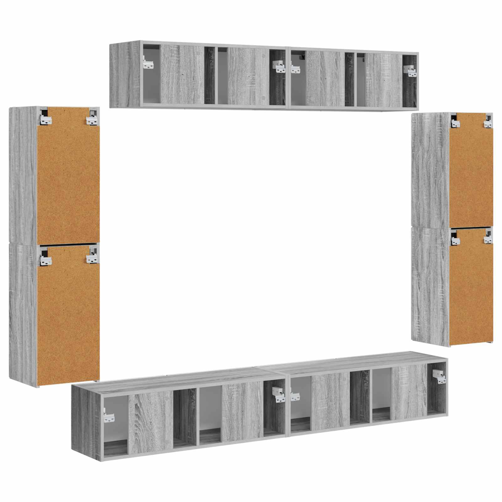 TV ormar 8 pcs Siva Sonoma