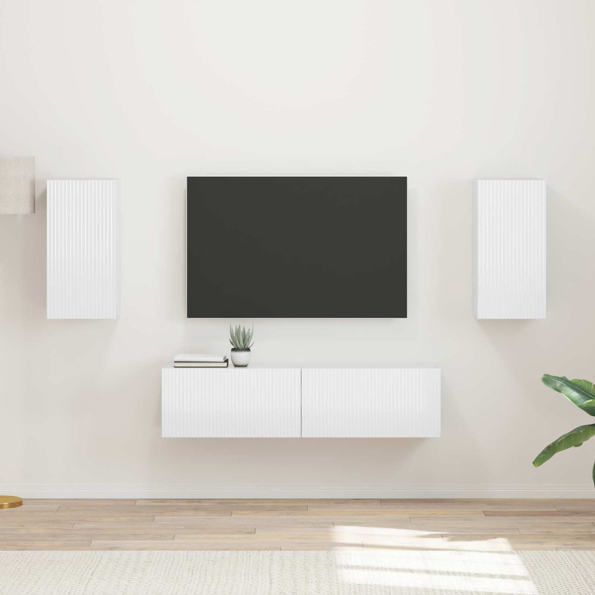 Set TV komoda 4 kom. Umjetnički hrast Konstruirano drvo