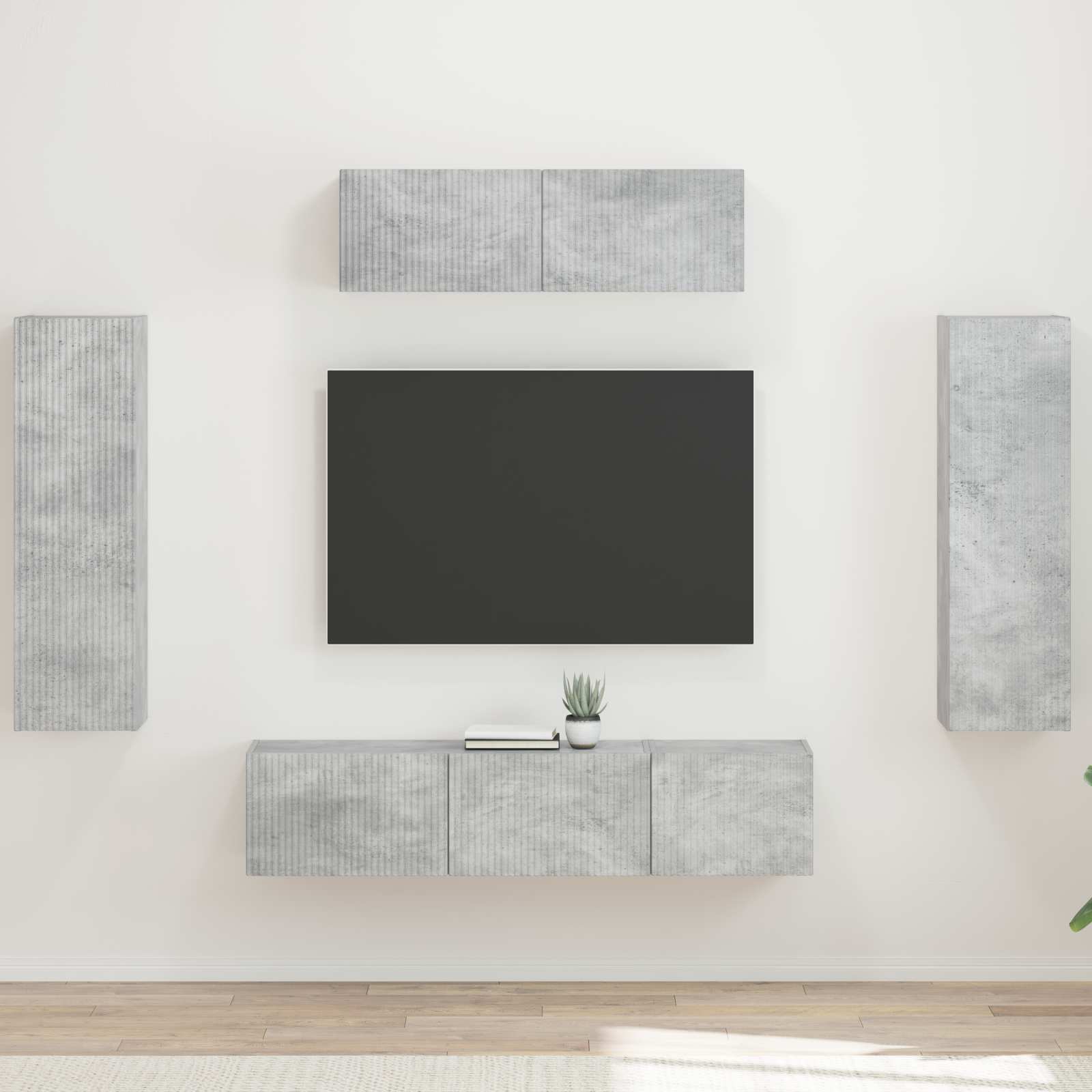 TV ormar 5 pcs Betonski sivi