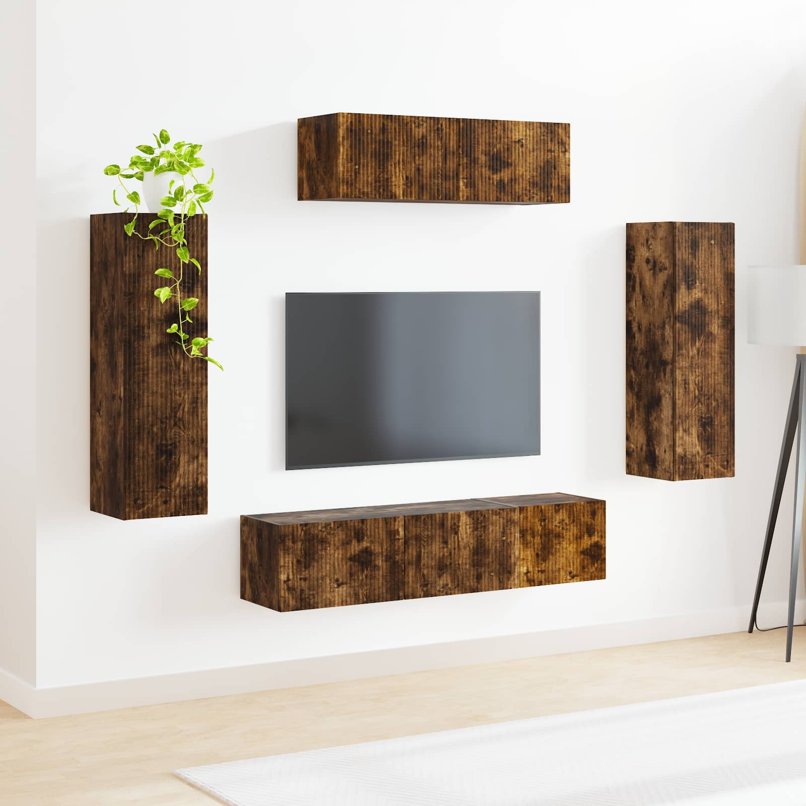 TV ormar 5 pcs Dimljeni hrast