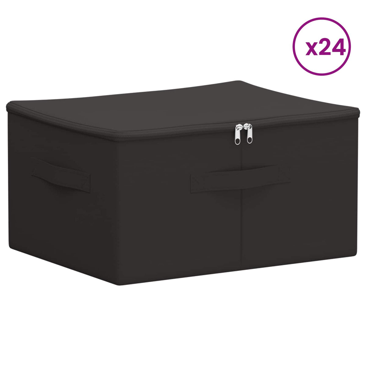 Kutija za spremanje 24 pcs Antracit 50 x 30 x 25 cm