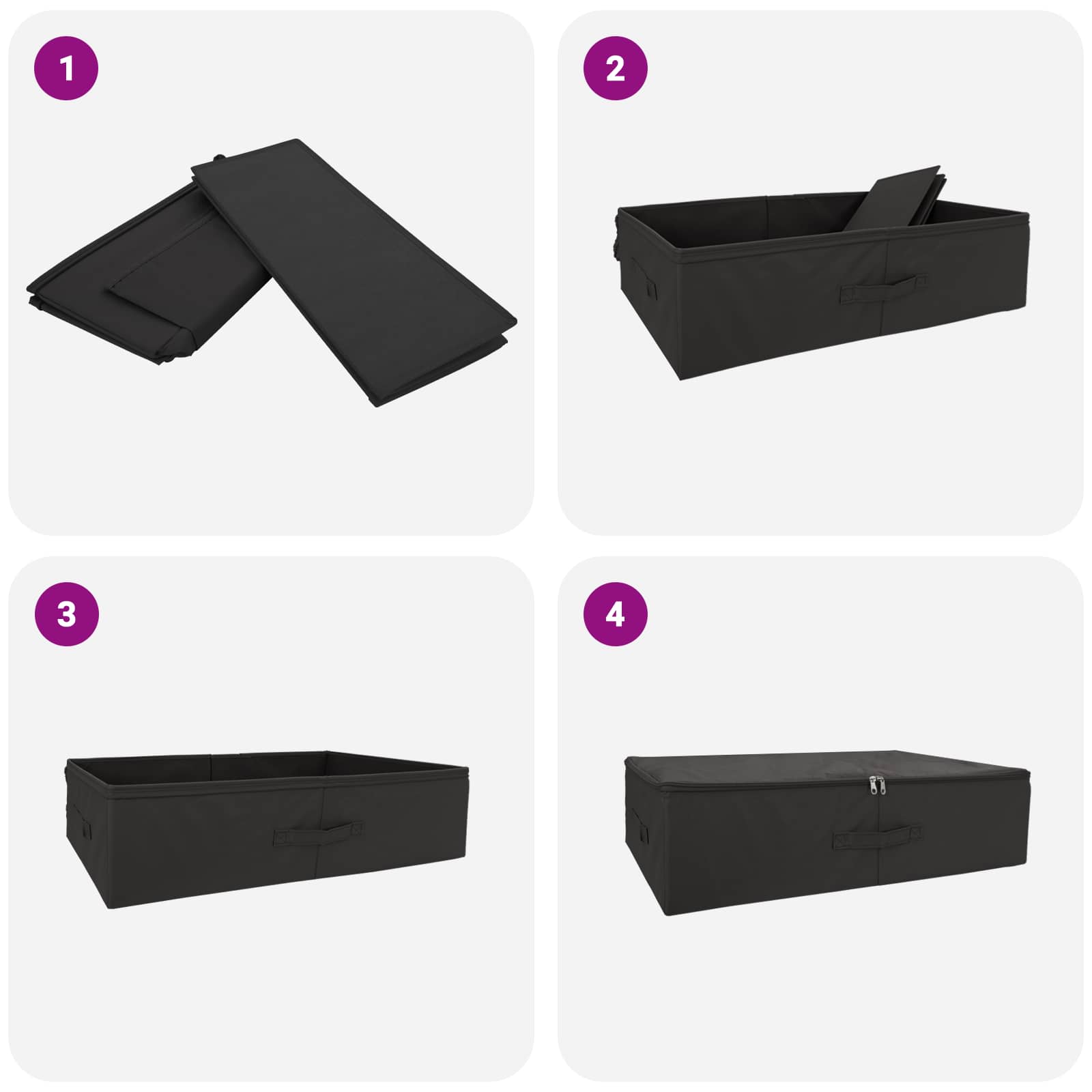 Kutija za spremanje 6 pcs Antracit 70 x 40 x 18 cm