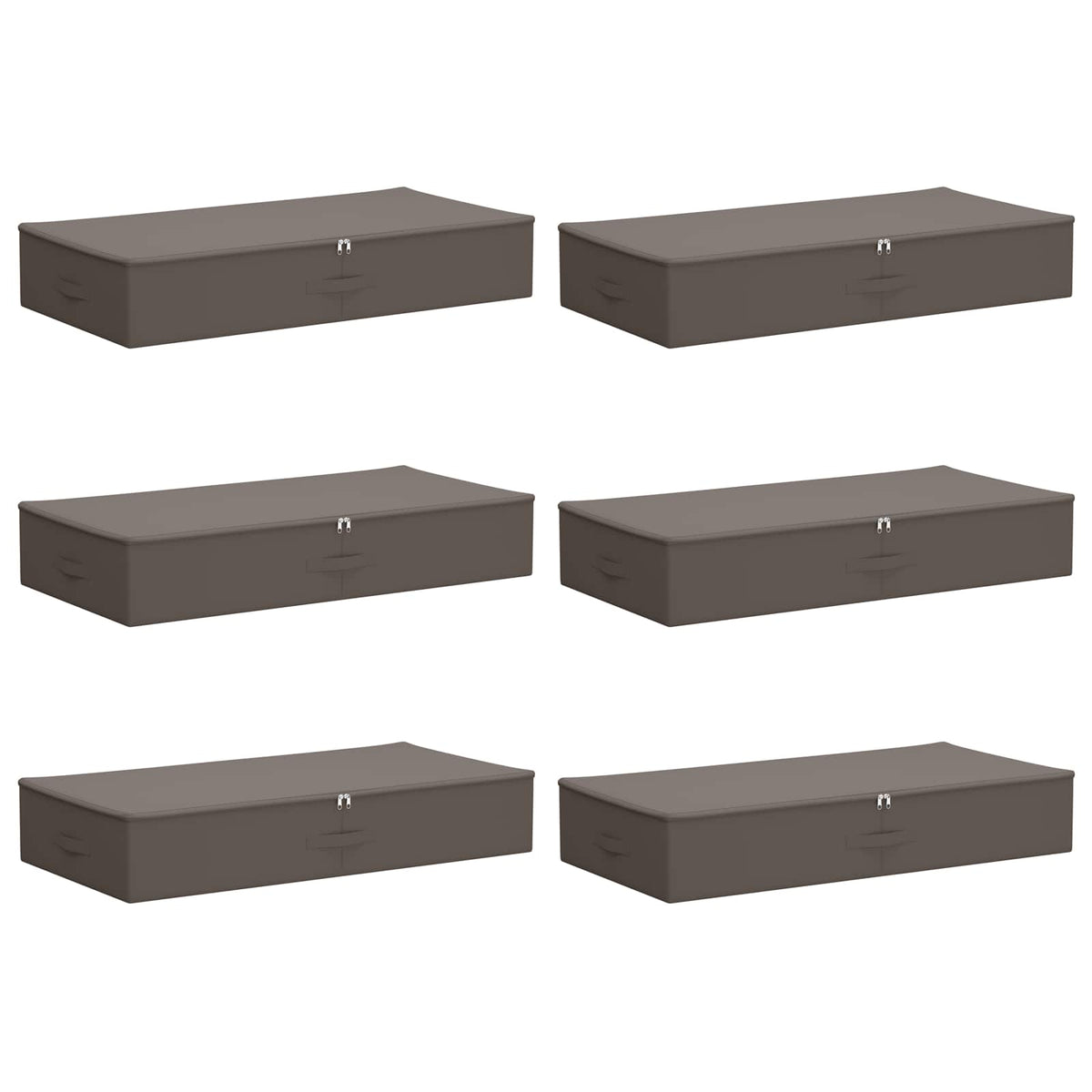 Kutija za spremanje 6 pcs Siva 90 x 48 x 15 cm Netkana tkanina