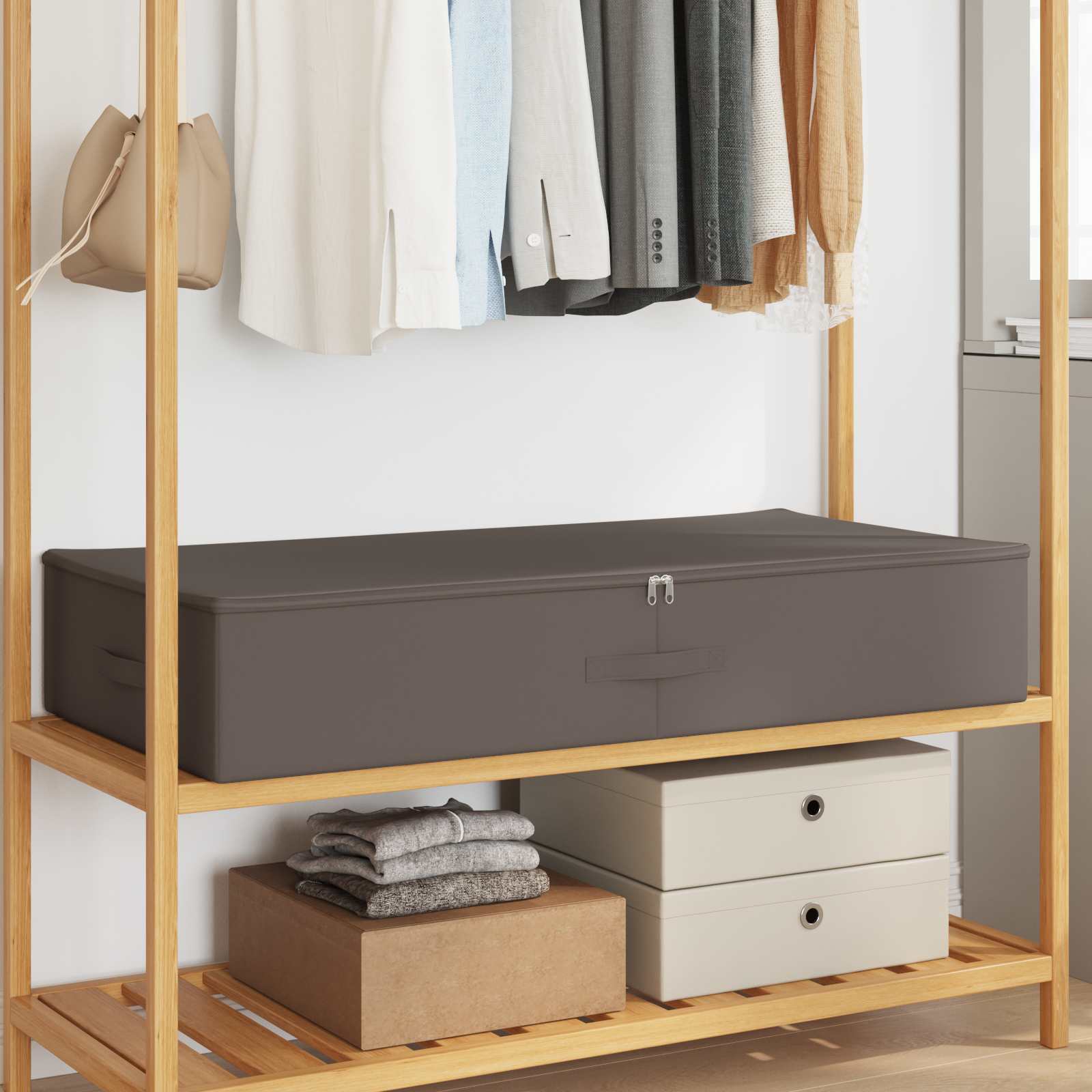 Kutija za spremanje 24 pcs Siva 100 x 50 x 18 cm