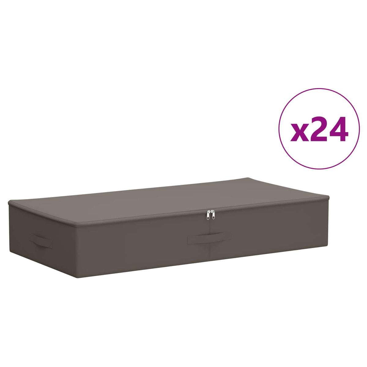 Kutija za spremanje 24 pcs Siva 100 x 50 x 18 cm