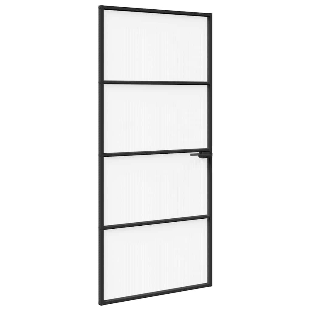 Vrata za dom 93 x 201,5 x 3,5 cm Aluminij i kaljeno staklo