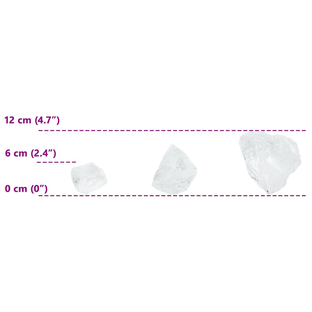 Vrtne kamenčiće Bijelo 12 cm Stakl