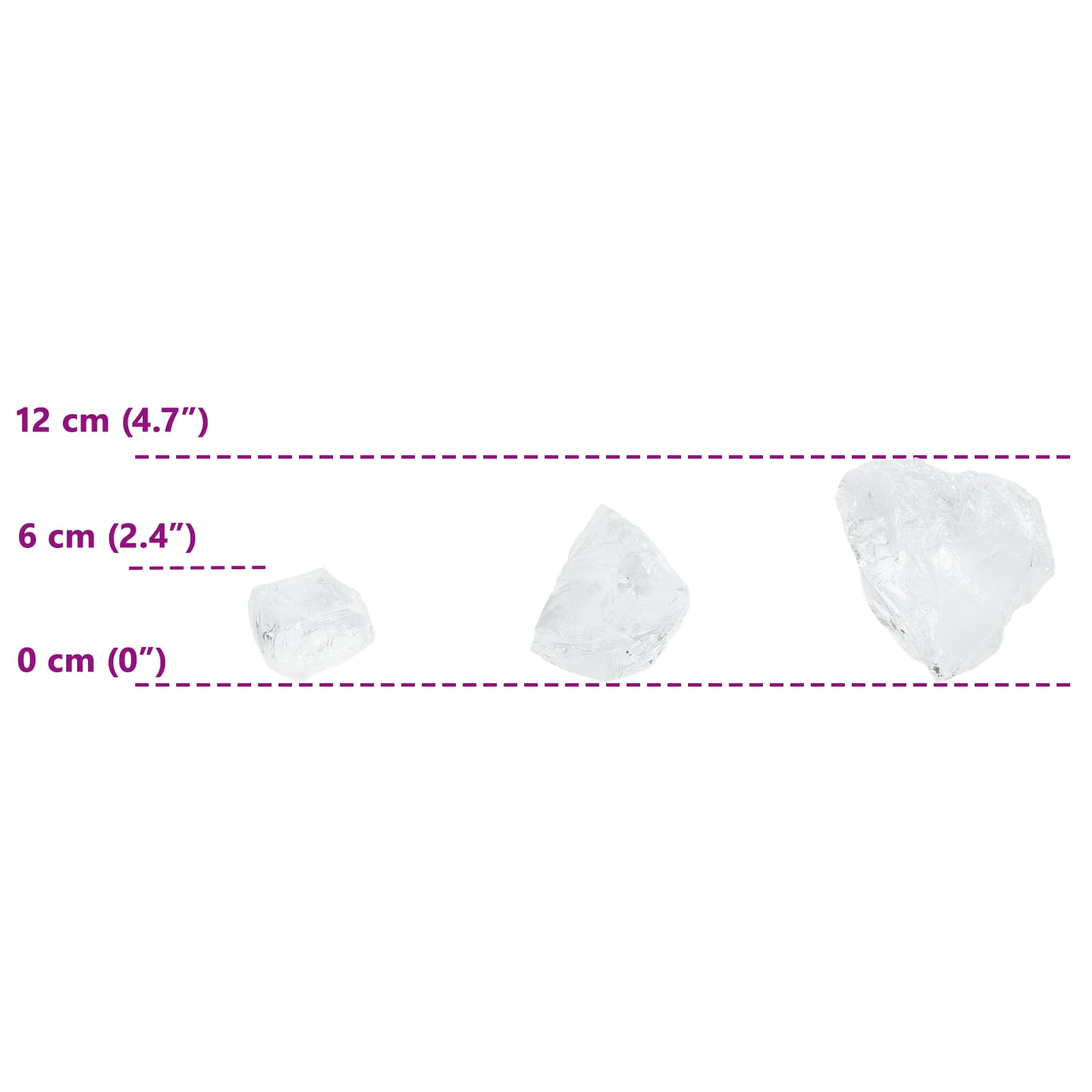 Vrtne kamenčiće Bijelo 12 cm Stakl