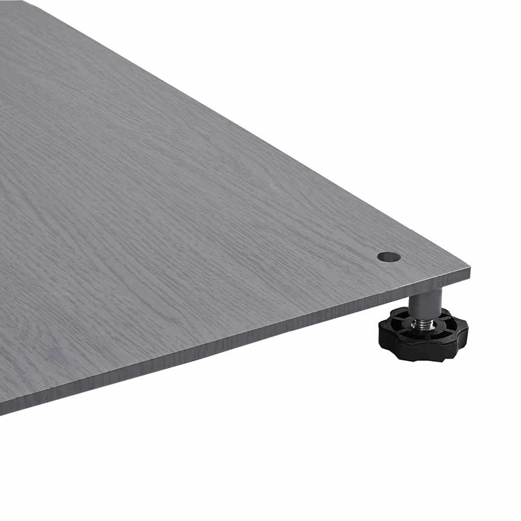 Baza za suncobran Tamno siva drvena estetika 100 x 100 x 4 cm