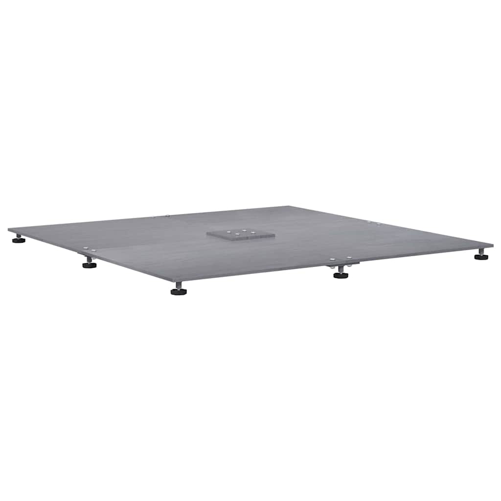Baza za suncobran Tamno siva drvena estetika 100 x 100 x 4 cm