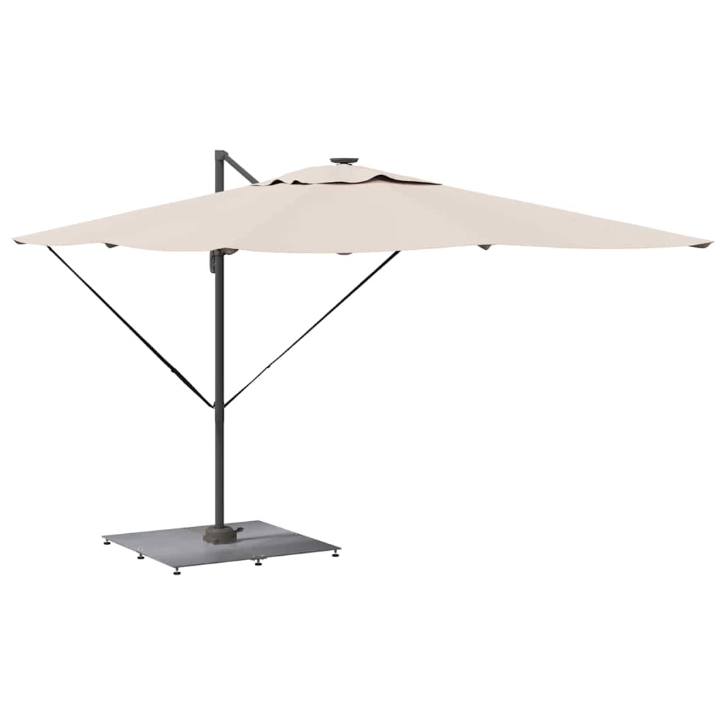 Baza za suncobran Tamno siva drvena estetika 100 x 100 x 4 cm