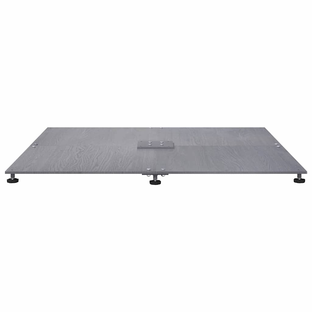 Baza za suncobran Tamno siva drvena estetika 100 x 100 x 4 cm